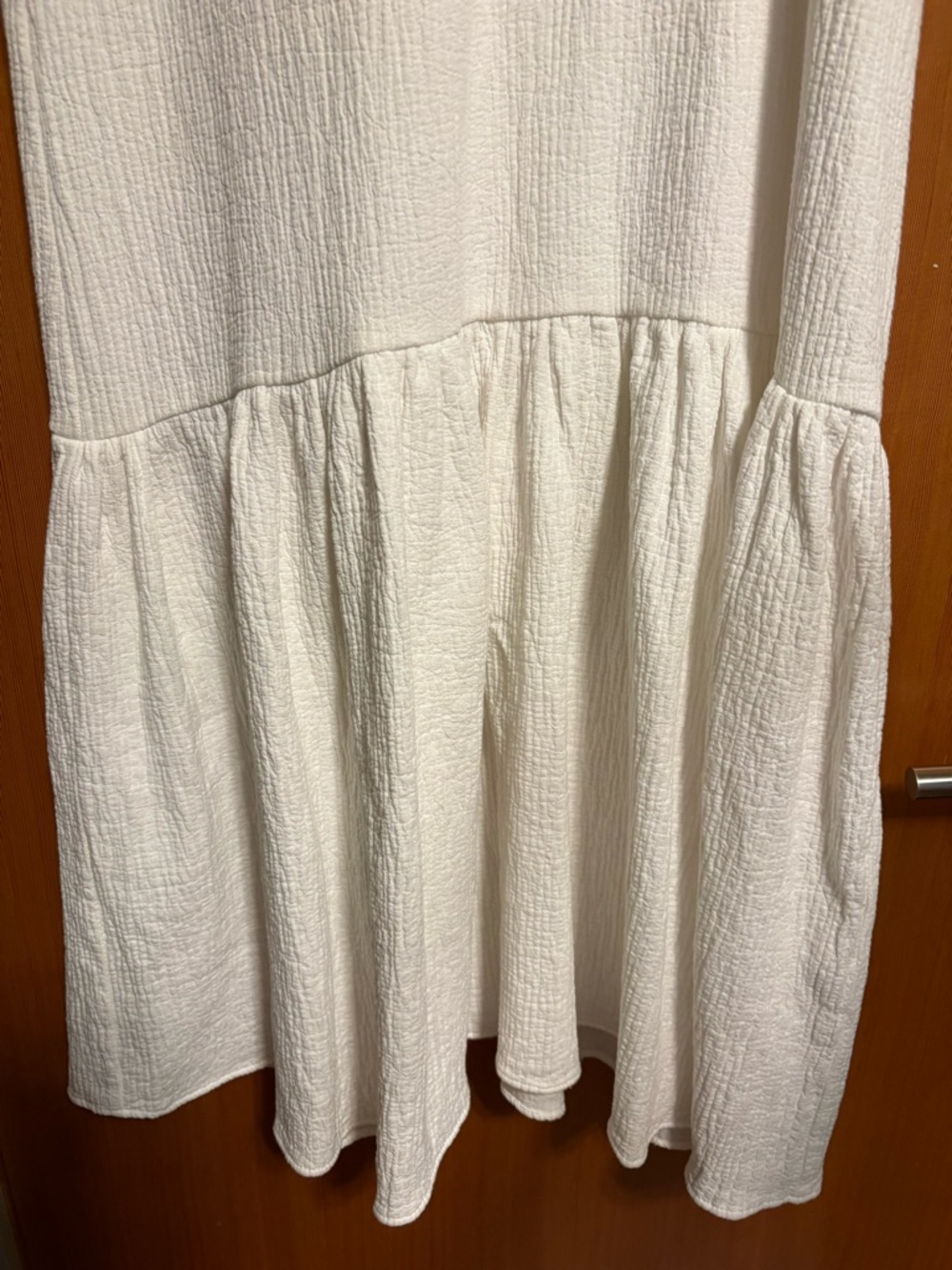 Zara White V-Neck Tiered Maxi Dress - Picture 4 of 5